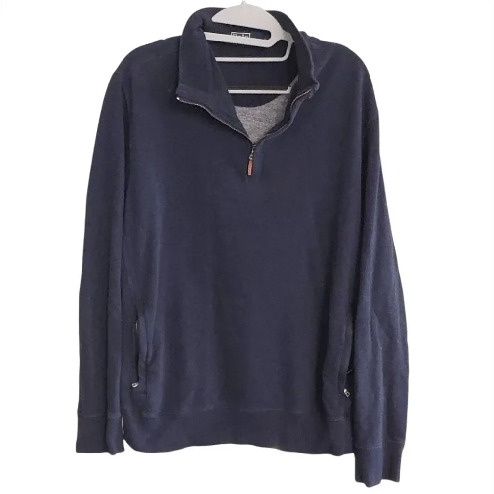 Polo by Ralph Lauren Quarter Zip Pullover Sweatshirt Athleisure Sport Sz L Prep